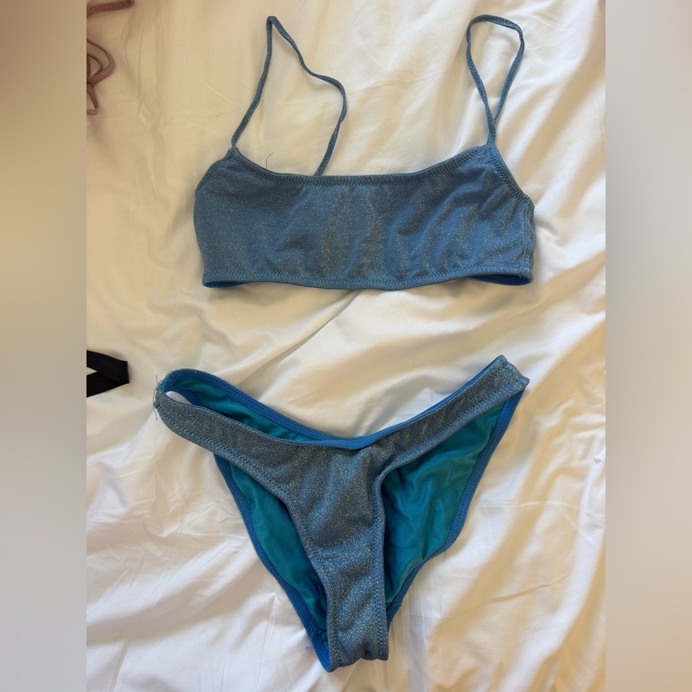 Triangl Swimwear Blue Bikini Set